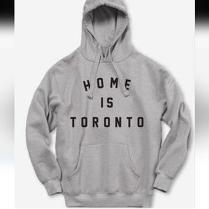 Women's Peace Collective Gray Hoodie 'Home is Toronto' Print S Great Condition